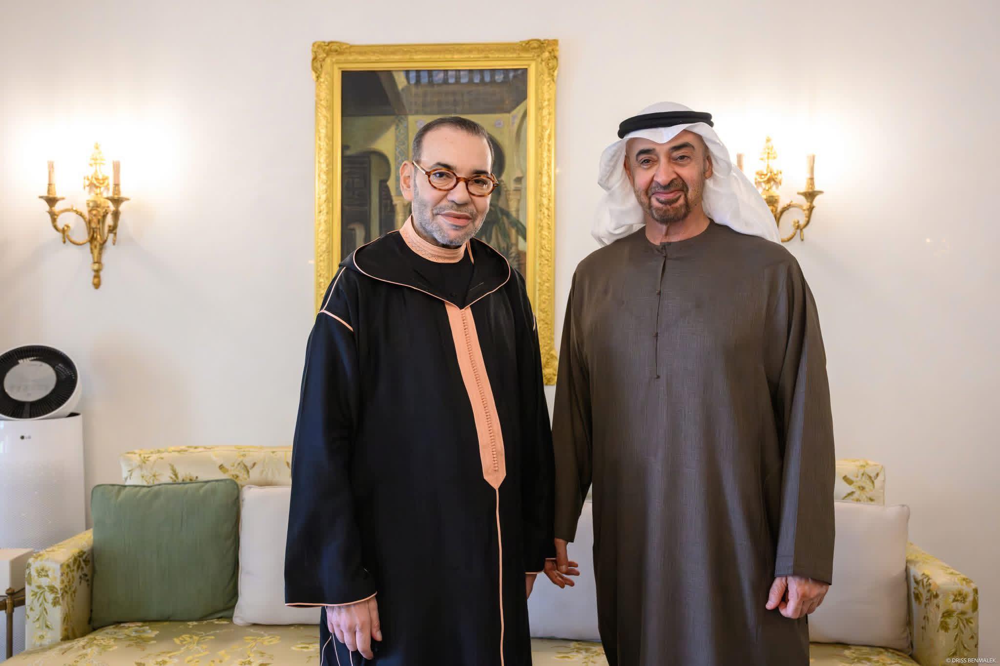 جلالة الملك يلتقي الرئيس الاماراتي محمد بن زايد